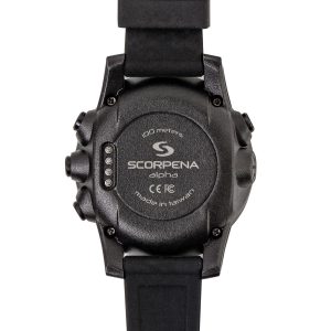 Scorpena Alpha rokas dators niršanai, melns