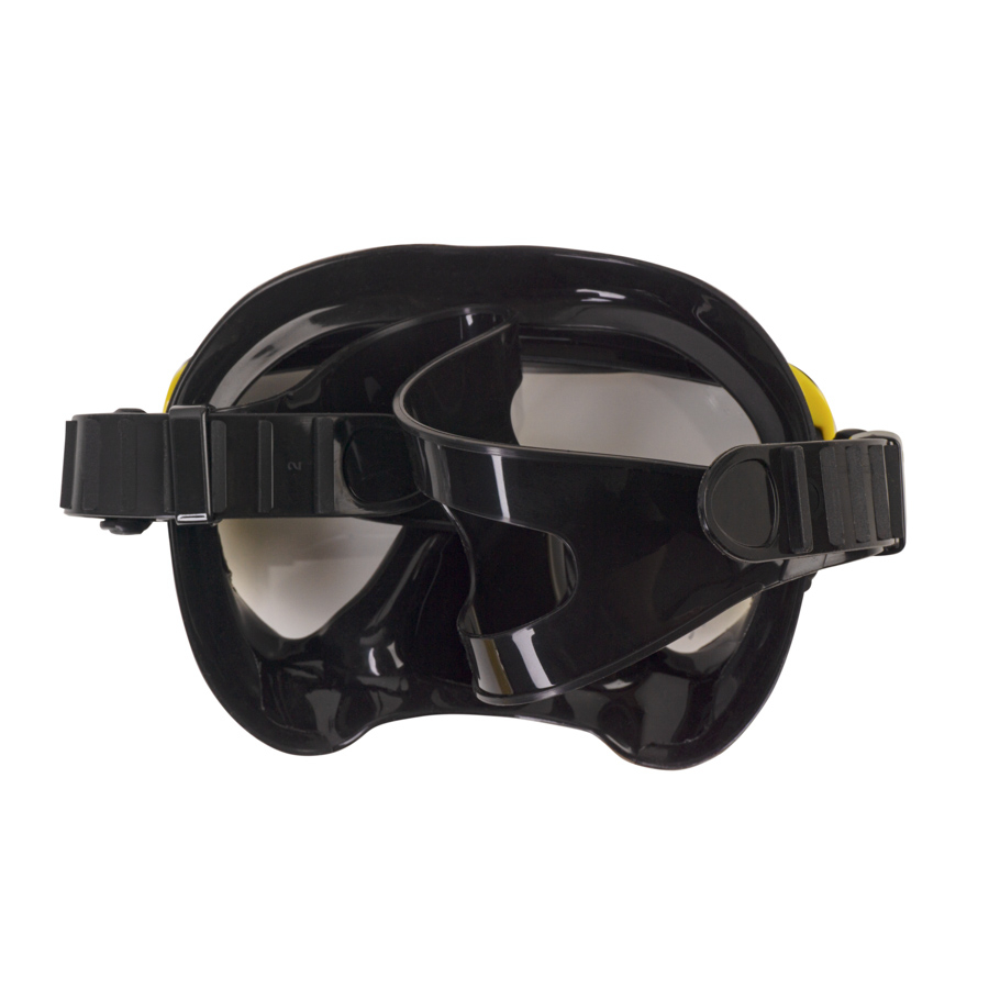 Maska Scorpena Miami, melns - dzeltens - Image 5