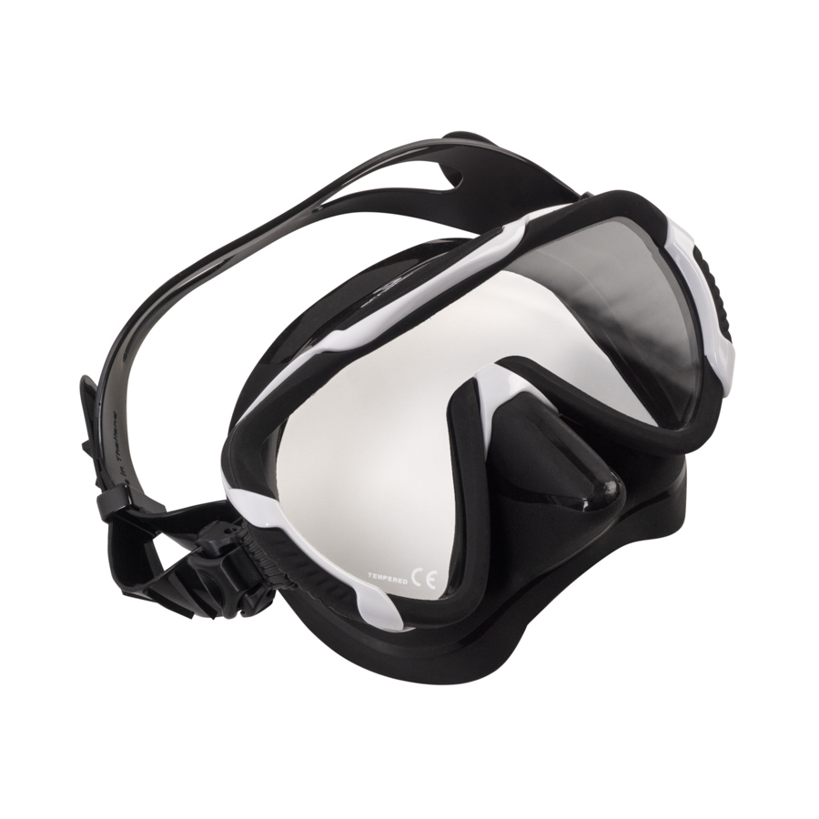 Maska Scorpena Miami, melns - balts - Image 3