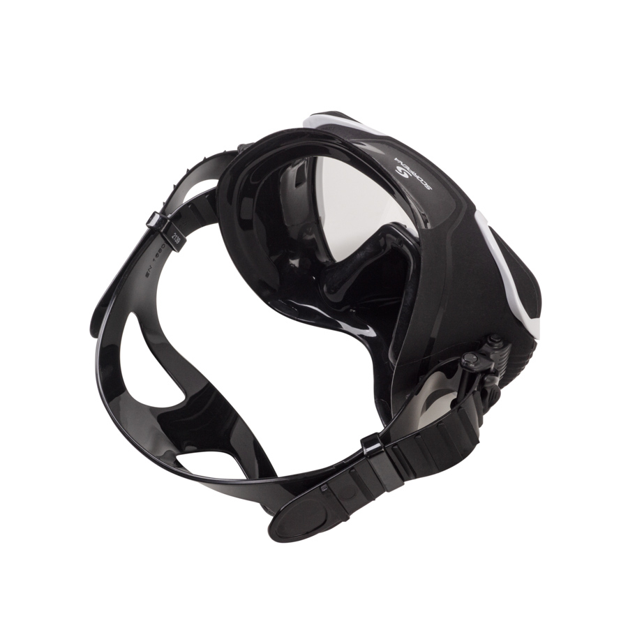 Maska Scorpena Miami, melns - balts - Image 6