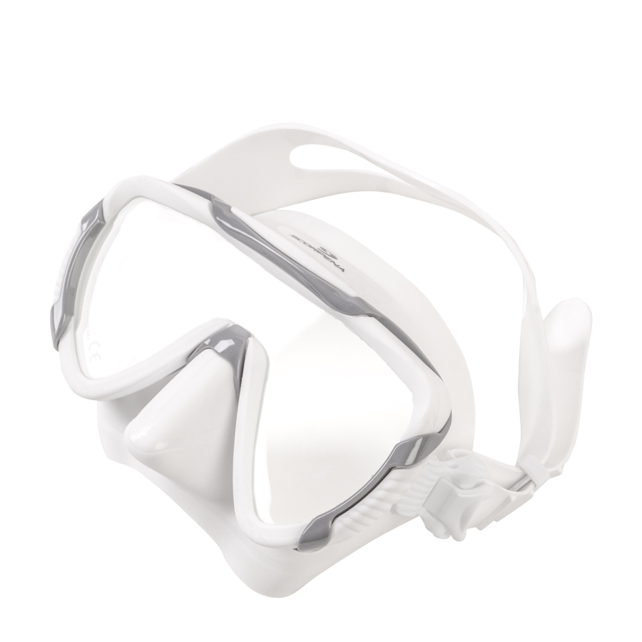 Maska Scorpena Miami, balta - pelēka