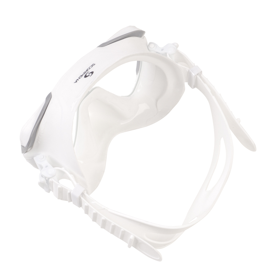 Maska Scorpena Miami, balta - pelēka - Image 5