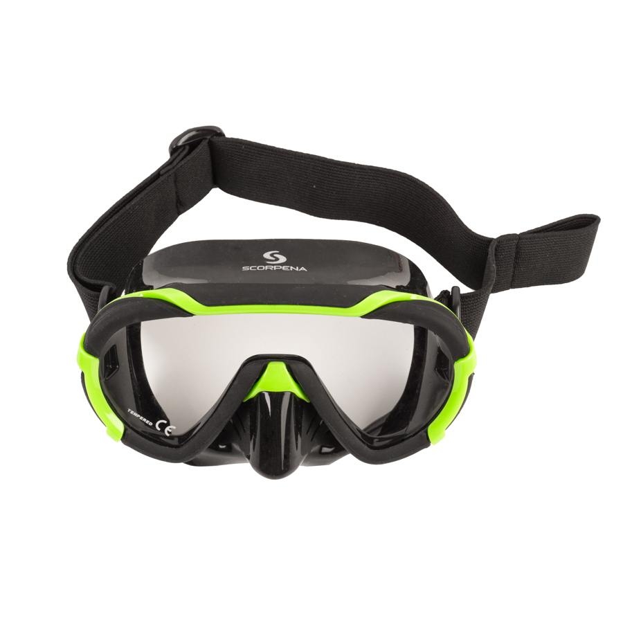 Maska Scorpena Miami Junior, zaļa - Image 6