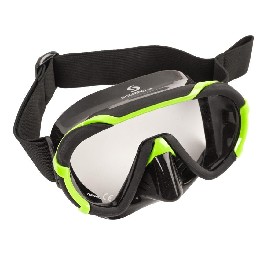 Maska Scorpena Miami Junior, zaļa - Image 5