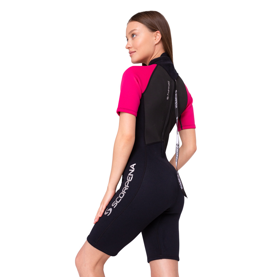 Hidrotērps Scorpena Hawaii Shorty, 3-2 mm, rozā krāsā - Image 4