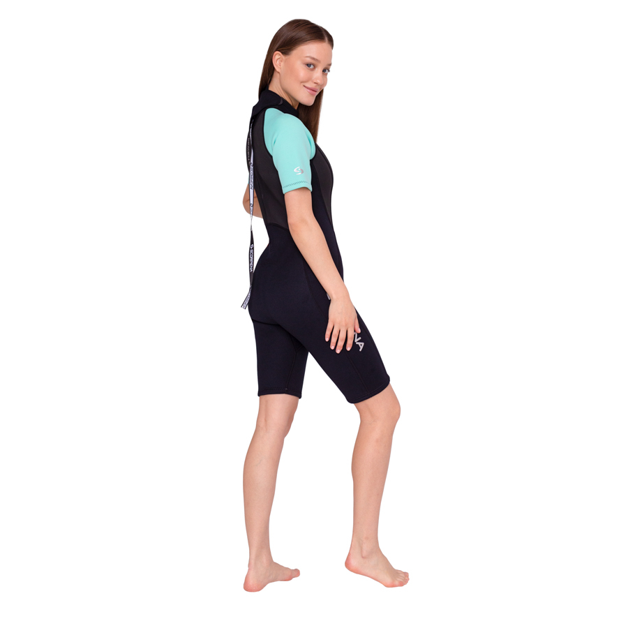 Hidrotērps Scorpena Hawaii Shorty, 3-2 mm, piparmētru krāsa