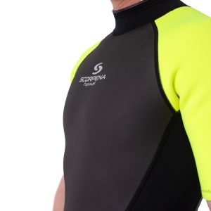 Hidrotērps Scorpena Hawaii Shorty, 3-2 mm, neona dzeltenā krāsā