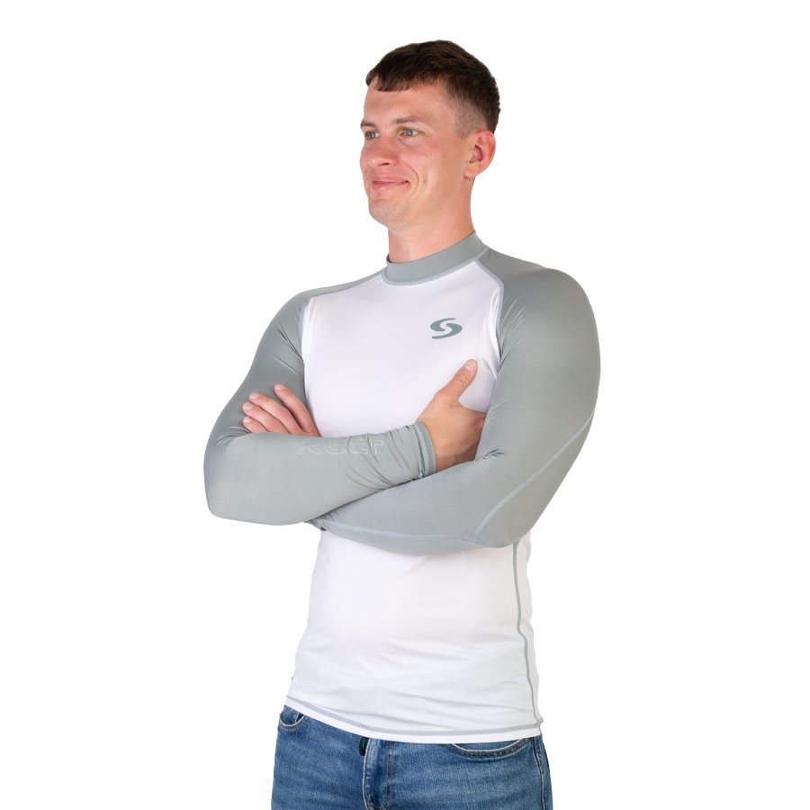 Likras krekls Scorpena REEF, balts un pelēks - Image 4