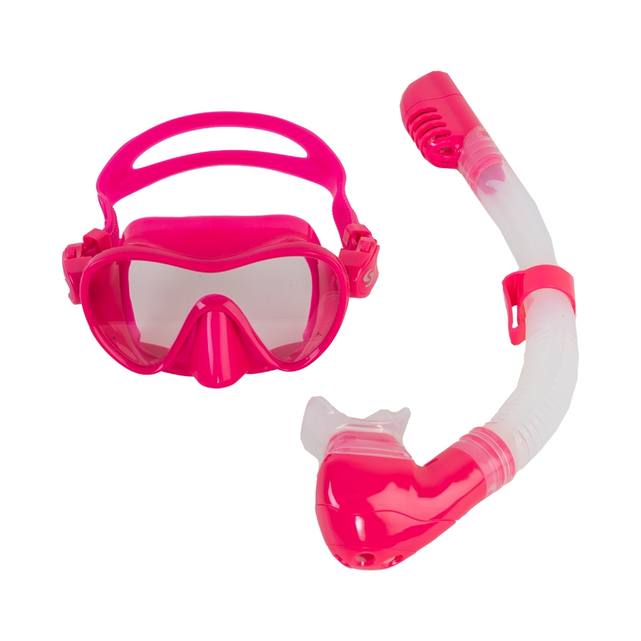 3-8 years - Snorkelēšanas komplekts Scorpena Kids rozā - Image 5
